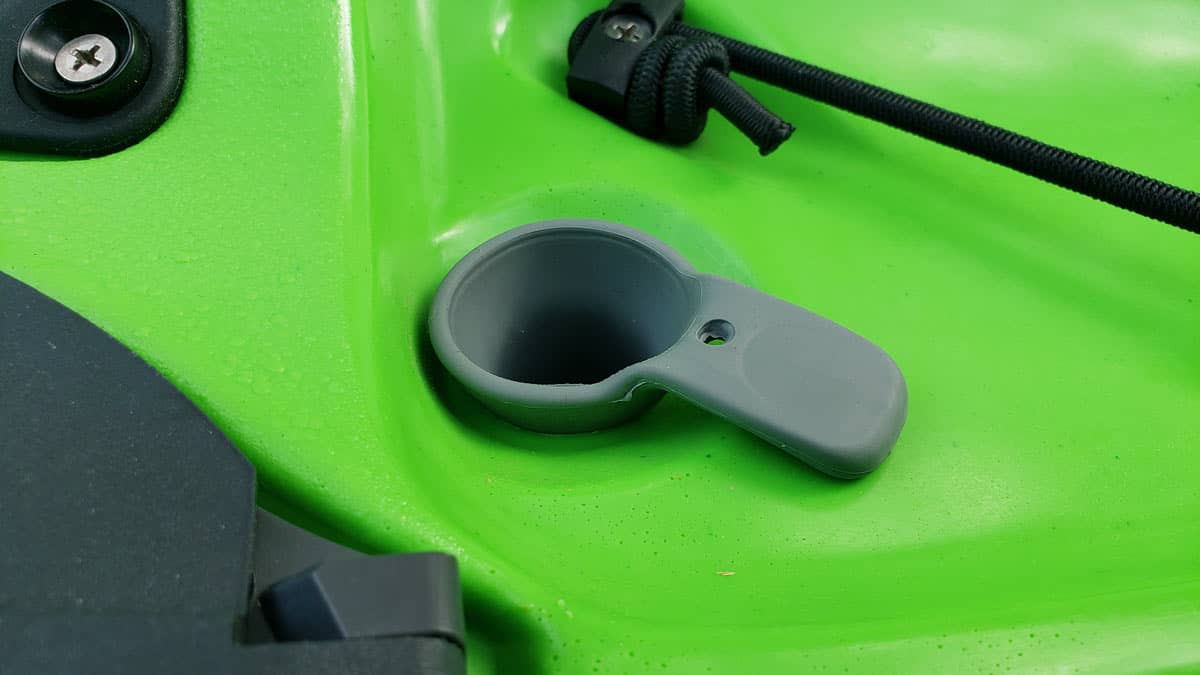 Harmony scupper plug installed in a Wilderness System sit-on-top-kayak.