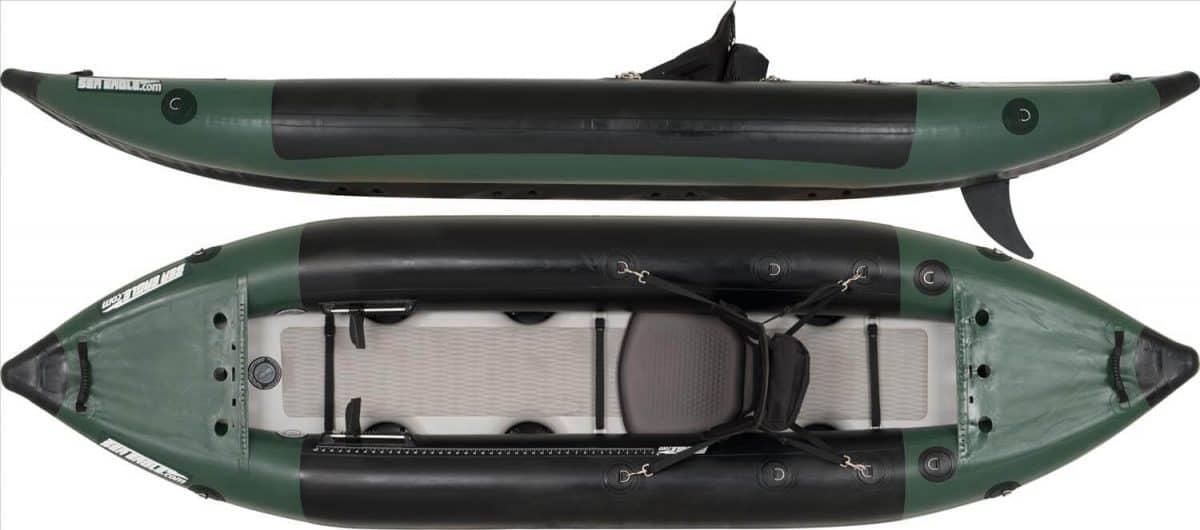 Sea Eagle 350fx Fishing Explorer Inflatable Kayak Durable Reinforced Sections and Non-Slip Floor.