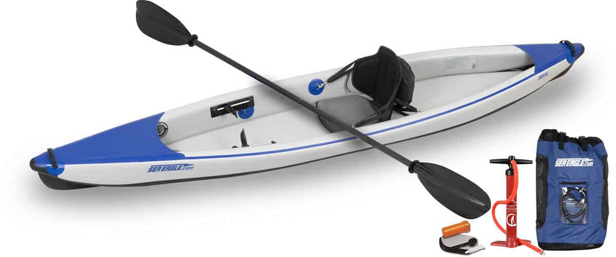 Sea Eagle RazorLite 393rl inflatable kayak Pro Carbon Solo Package 393RLK_PC.