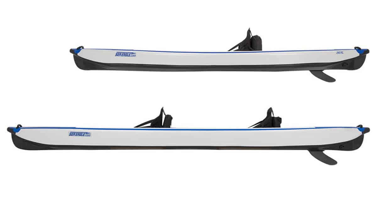 Sea Eagle RazorLite Inflatable Kayak 393rl and 473rl Side View.