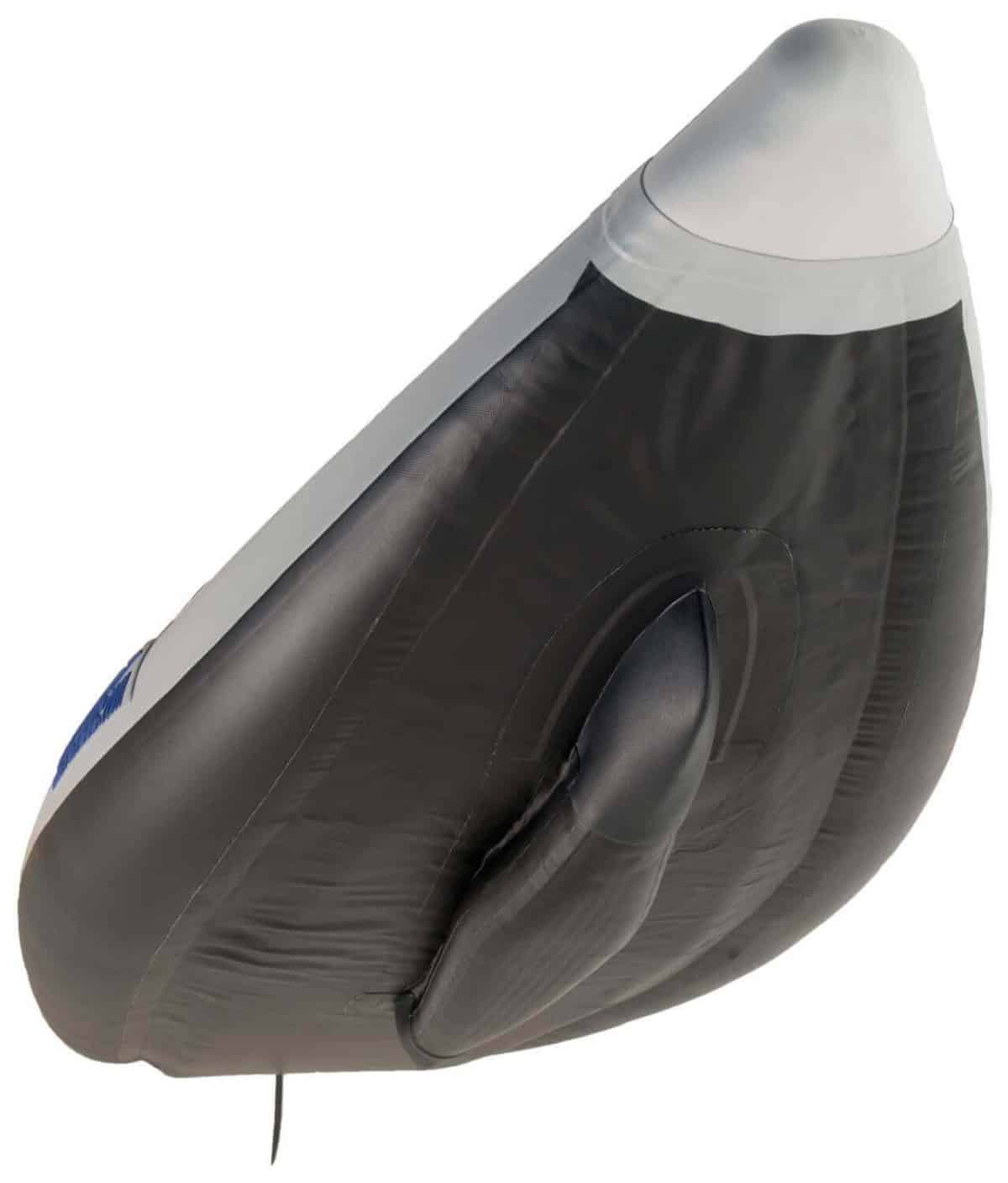 Patented NeedleKnife rigid inflatable keel on the Sea Eagle FastTrack inflatable kayak.