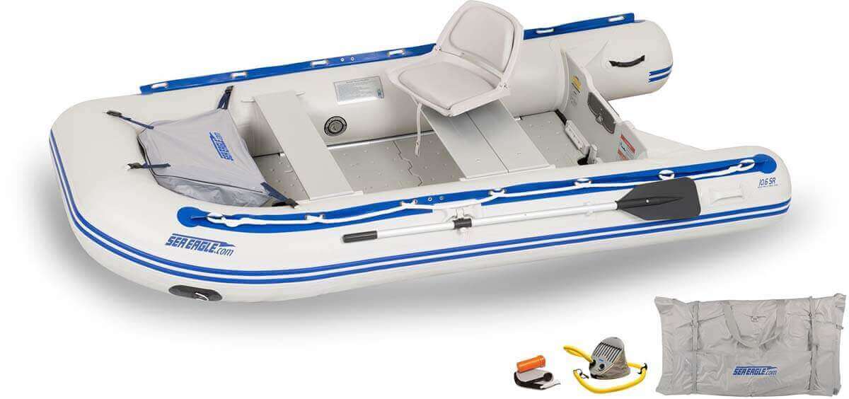 The 106SRK_SW Sea Eagle 10’6″ Sport Runabout Inflatable Boat - Swivel Seat Package.