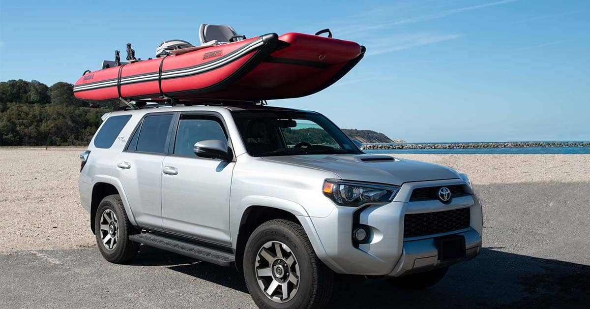 The Sea Eagle FastCat12 offers ease in transportability whether you deflate to put in your SUV, truck, or recreation vehicle, or trailer, or haul on the top of your vehicle.