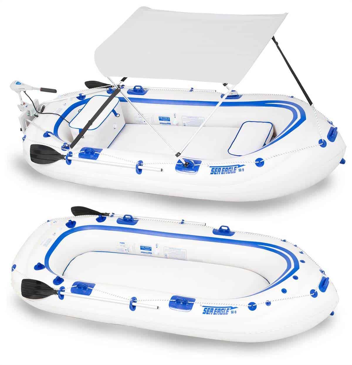 The Sea Eagle SE9 Motormount Inflatable Boat has customizable solutions to meet your every need.
