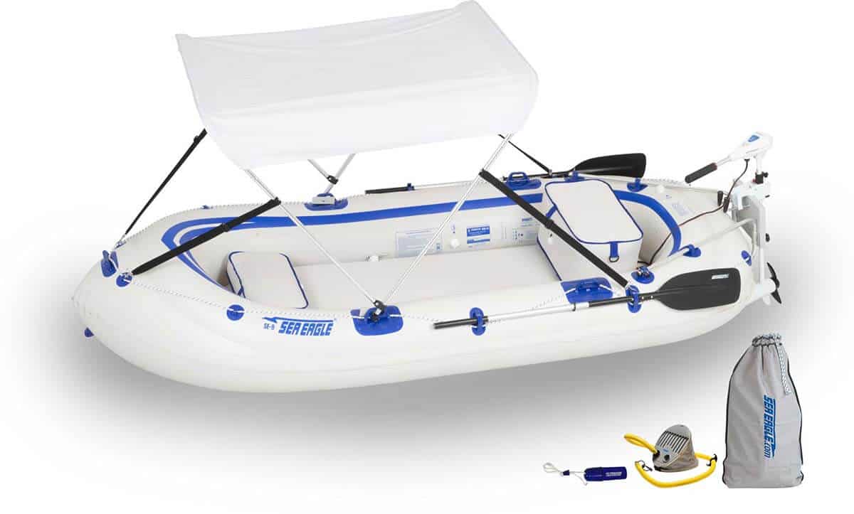 Sea Eagle SE9 Motormount Inflatable Boat Watersnake Motor Canopy Package, Model Number SE9K_WSMC.