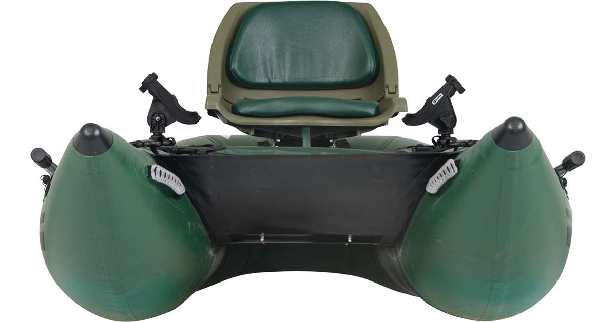 The font view of the 285 Frameless Pontoon Boat Inflatable Fishing Boat.