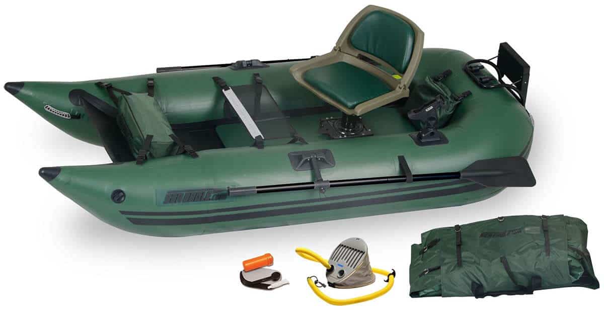 The Sea Eagle 285 Frameless Pontoon Boat Inflatable Fishing Boat, Model Number 285FPBK_P.