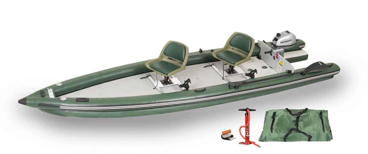 The Sea Eagle FishSkiff 16 Inflatable Fishing Boat, Model Number FSK16K_HM.