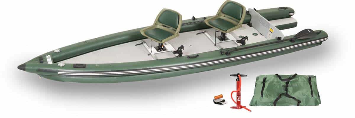 The Sea Eagle FishSkiff 16 Inflatable Fishing Boat, Model Number FSK16K_SW.