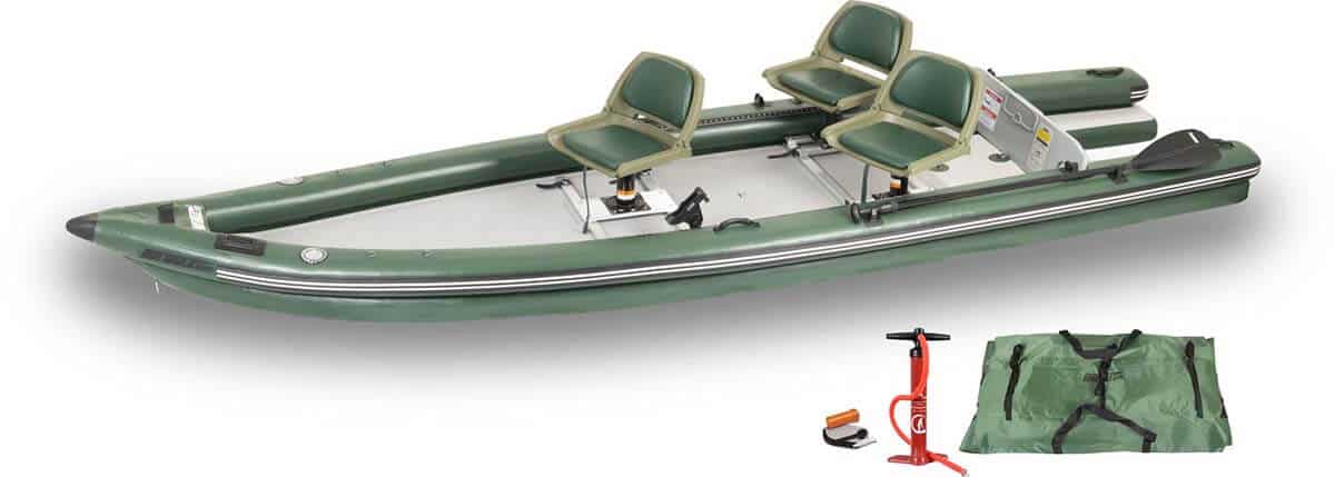 The Sea Eagle FishSkiff 16 Inflatable Fishing Boat, Model Number FSK16K_SW3.