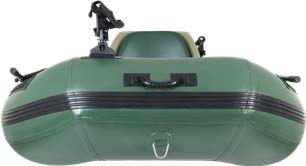 the front view of the Sea Eagle Stealth Stalker 10 Inflatable Fishing Boat.
