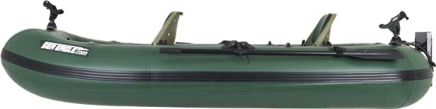 The side view of the Sea Eagle Stealth Stalker 10 Inflatable Fishing Boat.