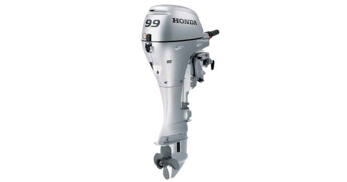 HONDA 9.9S four-stroke outboard motor.