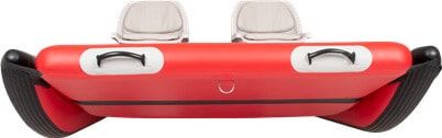 The front of a Sea Eagle FastCat14 Catamaran Inflatable Boat.