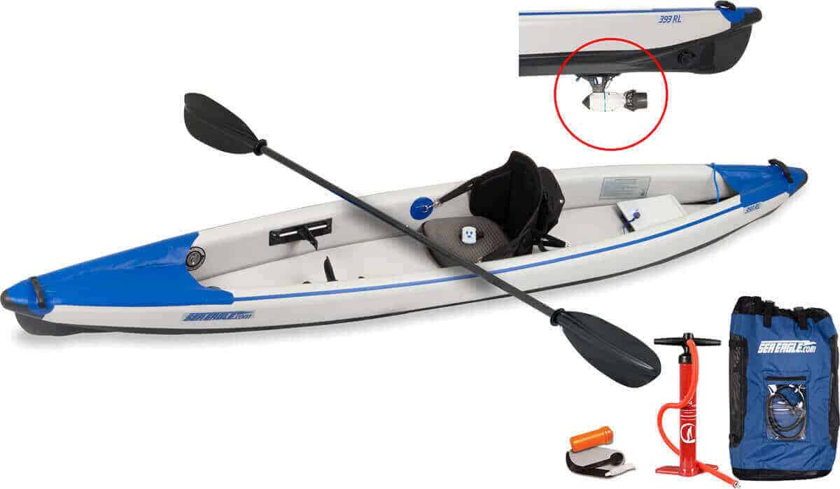 Sea Eagle RazorLite 393rl Inflatable Kayak Bixpy Motor Package 393RLK_BX.