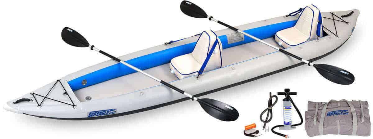 Sea Eagle 465ft FastTrack Inflatable Kayak Deluxe 2-Person Package, Model 465FTK_D2.