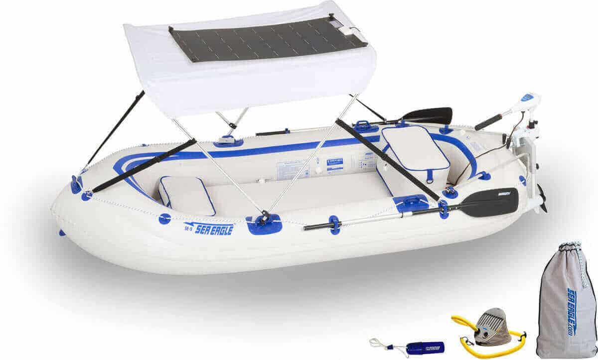 Sea Eagle SE9 Motormount Inflatable Boat Fish-n-Troll Package, Model Number SE9K_S110.