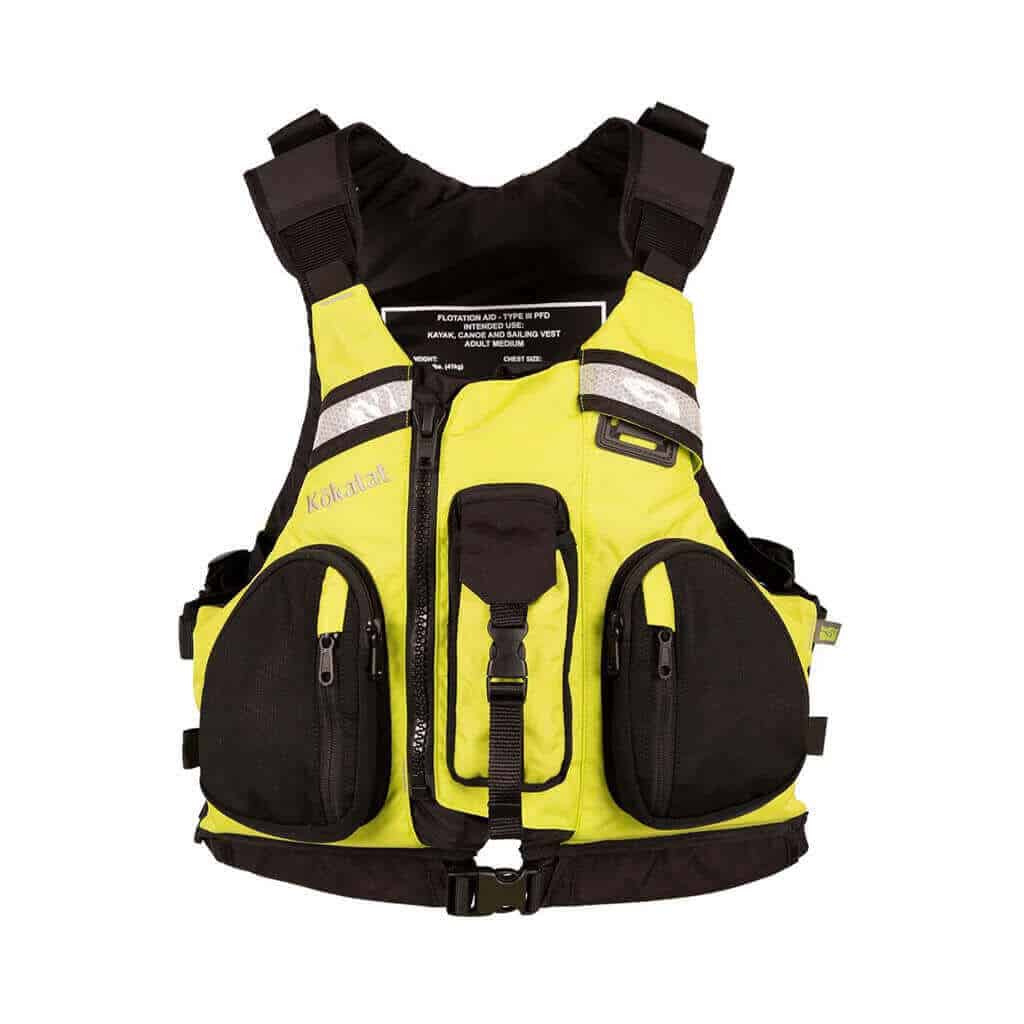 A Kokatat OutFIT Tour Personal Flotation Device in yellow.